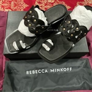 Rebecca Minkoff  studded toe loop woman’s sandal